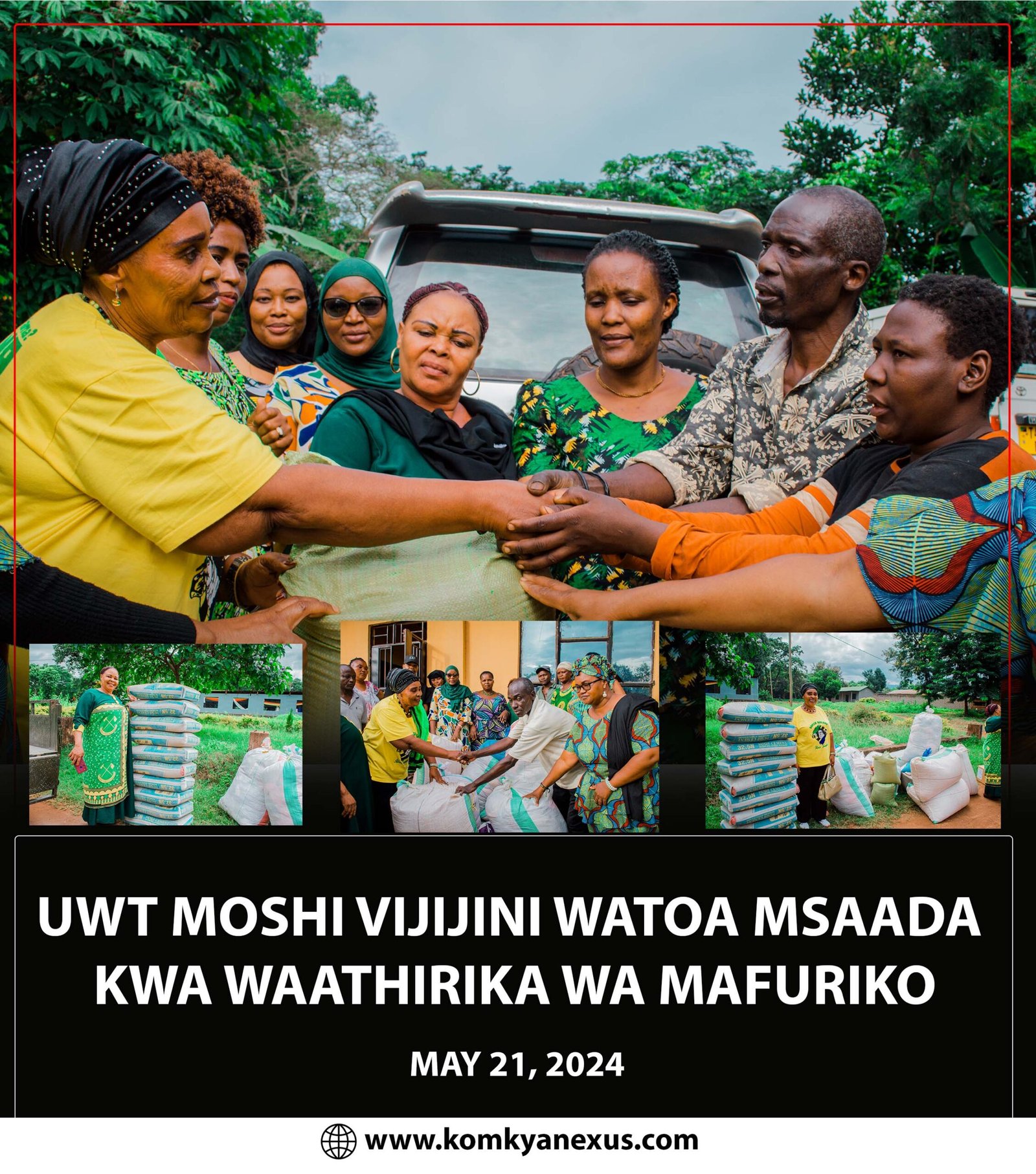 Read more about the article UWT WILAYA YA MOSHI VIJIJINI WAWASHIKA MKONO WAHANGA WA MAFURIKO,WATEMBELEA KATA ZA KIMOCHI,MBOKOMU,ARUSHA CHINI NA MABOGINI.